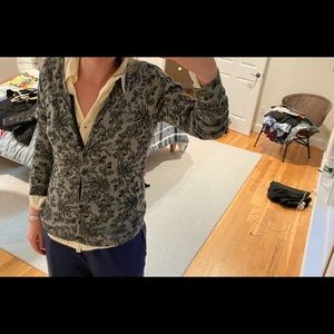 Naf Naf black and grey medium cardigan floral